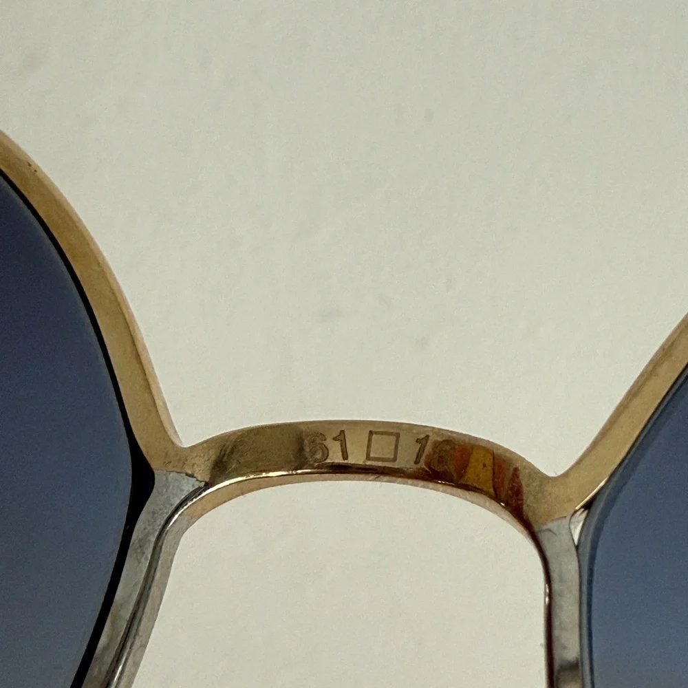 New Cartier CT0360S 001 gold/Silver grey blue sunglasses round classic (no case)
